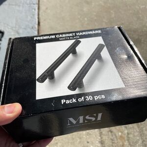 MSI Matte Black Cabinet Handles - Pack of 30